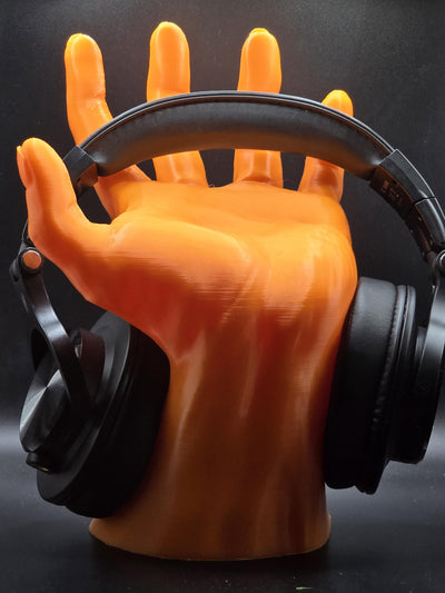 3D Printed Hand Headphone Stand – Unique Headset Holder, Stylish Desktop Accessory, Functional and Durable Gift for Gamers & Music Lovers