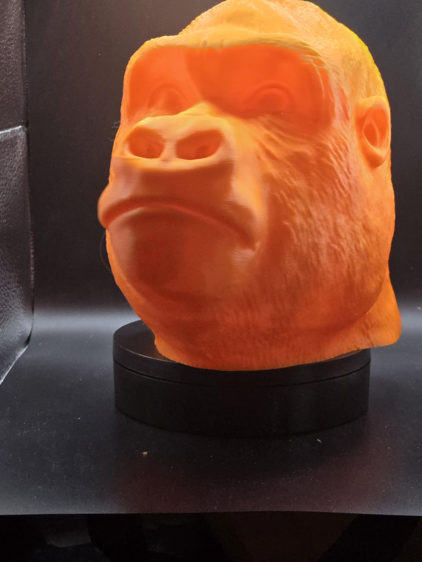 Gorilla Head Headphone Stand – Unique 3D Printed Holder for Gaming, Desk, or Office | Fun & Functional Headset Organizer