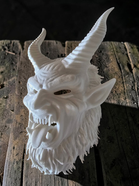 Krampus Wall Mask Sculpture 3