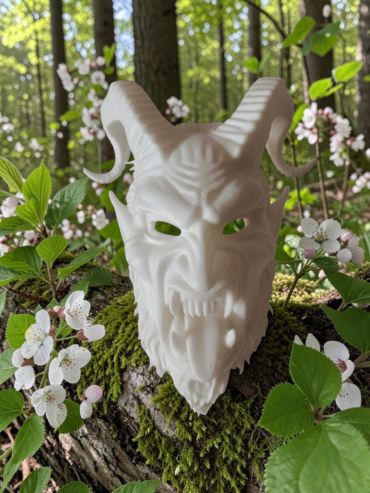 Krampus Wall Mask Sculpture 2