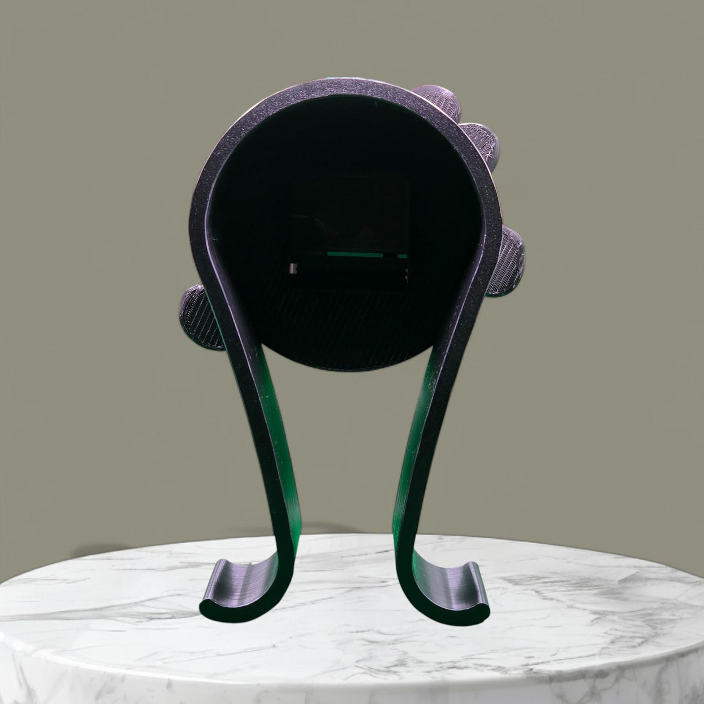 Harley Davidson-Inspired Headphone Stand and Clock – Unique Desk Organizer for Bikers, Functional Decor and Gift for Motorcycle Enthusiasts