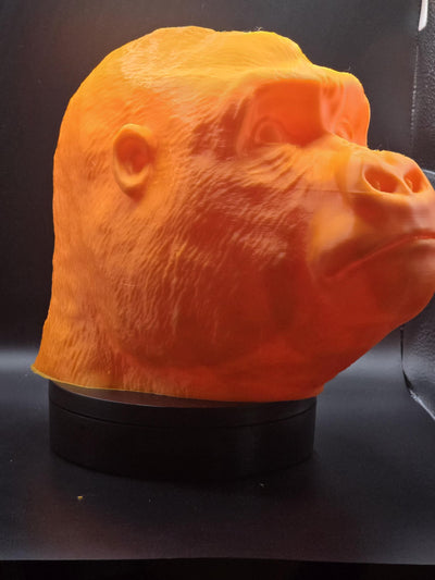 Gorilla Head Headphone Stand – Unique 3D Printed Holder for Gaming, Desk, or Office | Fun & Functional Headset Organizer
