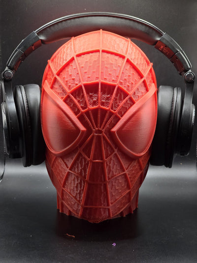 3D Printed Spiderman Headphone Stand - Marvel Fan Desk Organizer, Unique Superhero Gift, Cool Gaming Setup Accessory