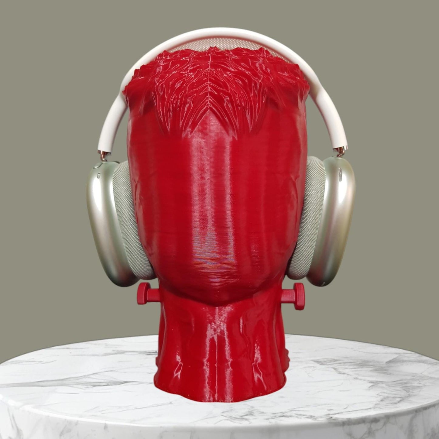 Frankenstein Headphone Stand, Horror Headset Holder, Gamer Desk Decor, Spooky Room Accent, Office Organizer, Paintable Frankenstein Bust