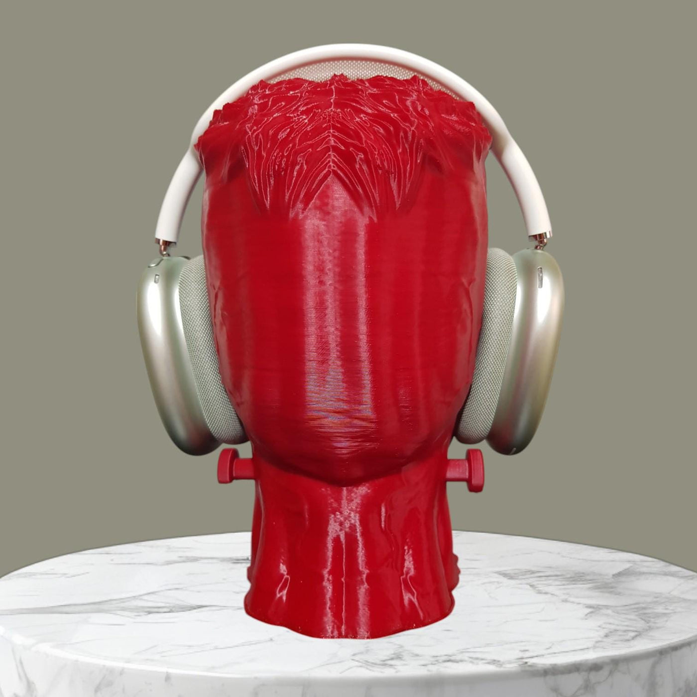 Frankenstein Headphone Stand, Horror Headset Holder, Gamer Desk Decor, Spooky Room Accent, Office Organizer, Paintable Frankenstein Bust