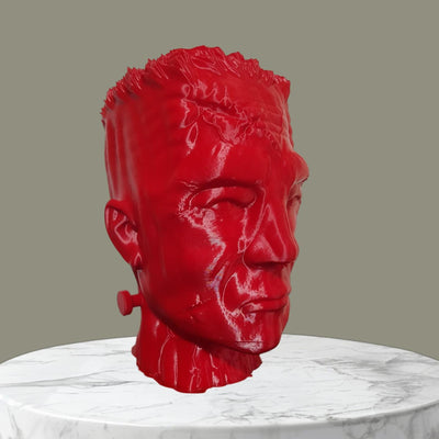 Frankenstein Headphone Stand, Horror Headset Holder, Gamer Desk Decor, Spooky Room Accent, Office Organizer, Paintable Frankenstein Bust