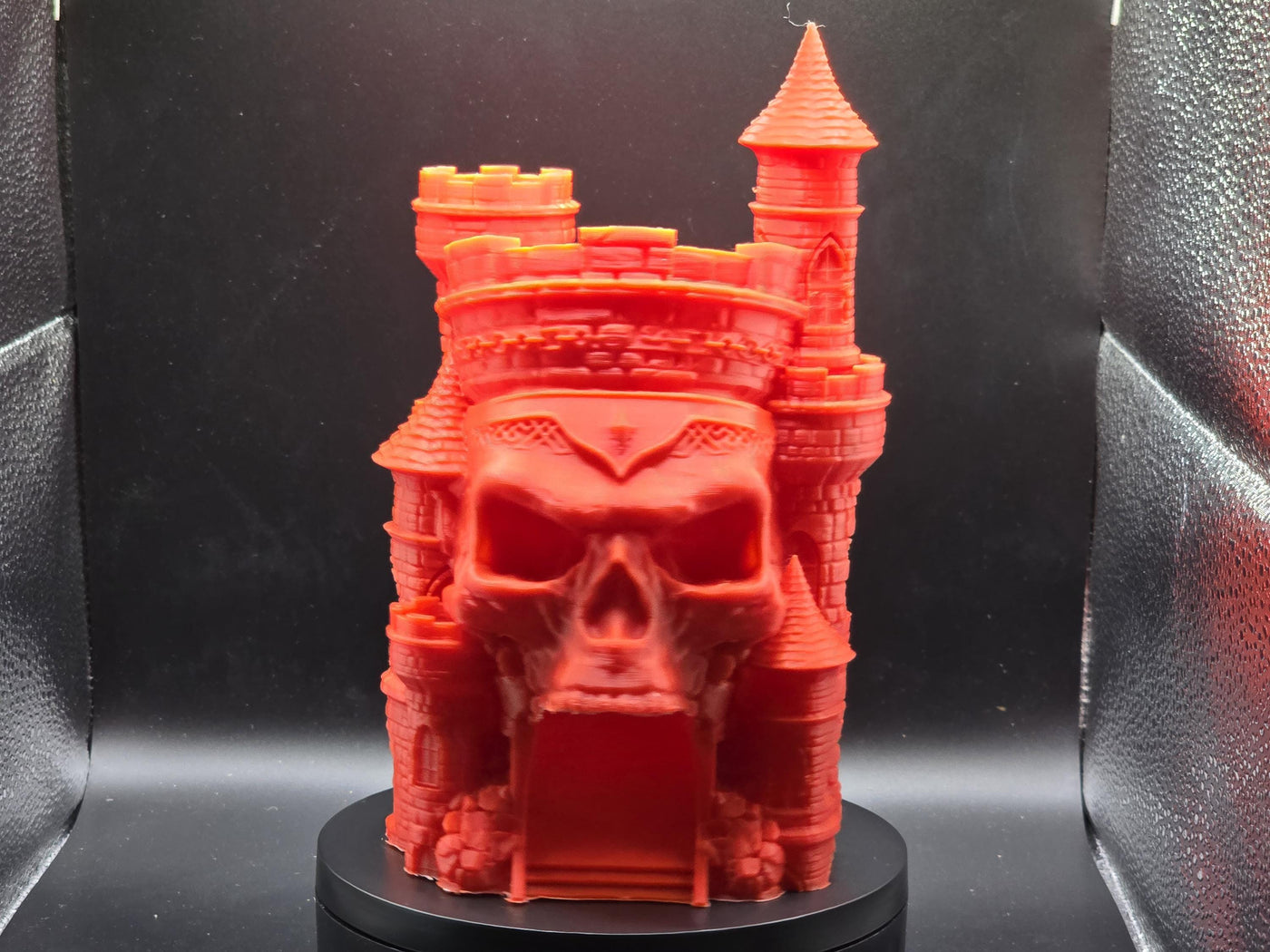 Skull Citadel Dice Tower – 3D Printed Gothic RPG Accessory for Tabletop Games, D&D, Pathfinder, Unique Gaming Gift, Dice Roller Decor