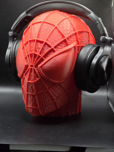3D Printed Spiderman Headphone Stand - Marvel Fan Desk Organizer, Unique Superhero Gift, Cool Gaming Setup Accessory