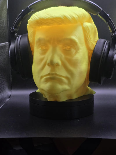 Donald Trump Headphone Stand, 3D Printed Headset Holder, Fun and Unique Desk Accessory, Gift for Gamers & Trump Fans, Organizer