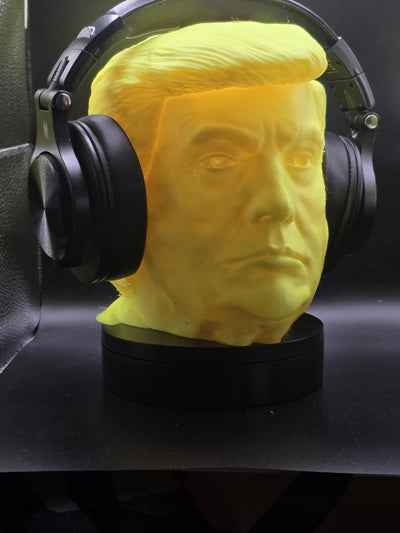 Donald Trump Headphone Stand, 3D Printed Headset Holder, Fun and Unique Desk Accessory, Gift for Gamers & Trump Fans, Organizer
