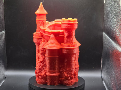 Skull Citadel Dice Tower – 3D Printed Gothic RPG Accessory for Tabletop Games, D&D, Pathfinder, Unique Gaming Gift, Dice Roller Decor