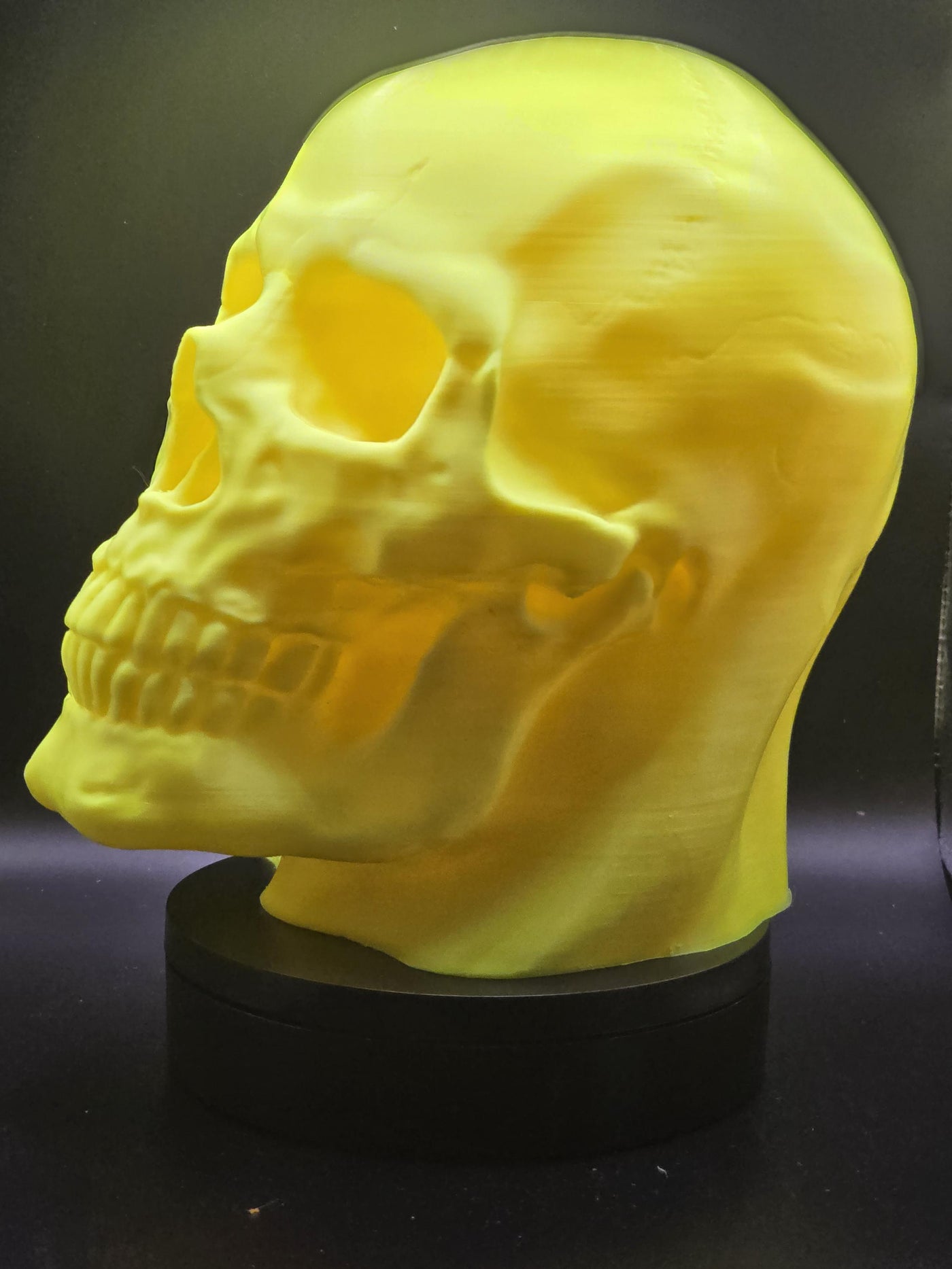 3D Printed Skull Headphone Stand - Unique Gothic Desk Accessory for Gamers, Music Lovers, and Spooky Decor Enthusiasts