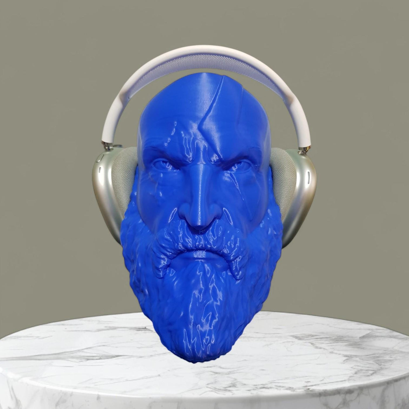 Kratos Headphone Stand, God of War Gamer Gift, Viking Headset Holder, Nerd Desk Decor, Gaming Accessories