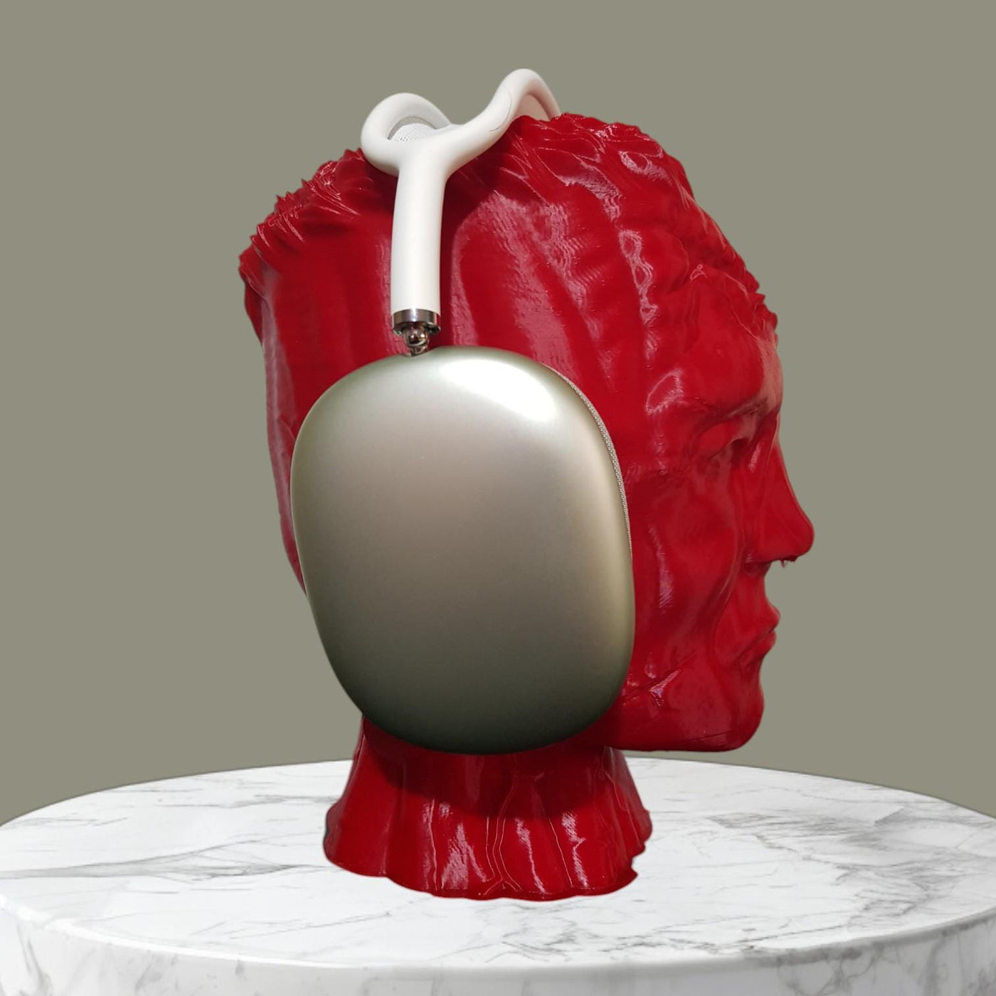 Frankenstein Headphone Stand, Horror Headset Holder, Gamer Desk Decor, Spooky Room Accent, Office Organizer, Paintable Frankenstein Bust