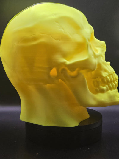 3D Printed Skull Headphone Stand - Unique Gothic Desk Accessory for Gamers, Music Lovers, and Spooky Decor Enthusiasts