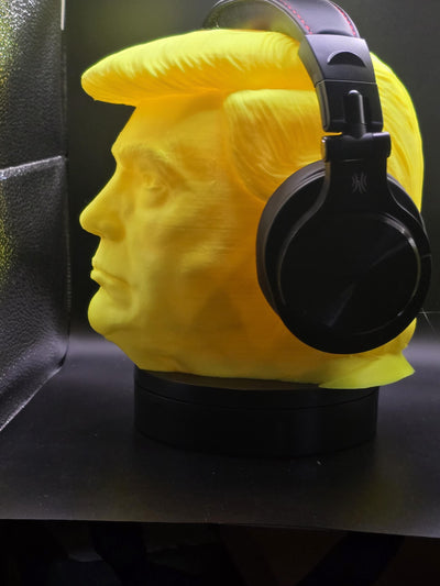 Donald Trump Headphone Stand, 3D Printed Headset Holder, Fun and Unique Desk Accessory, Gift for Gamers & Trump Fans, Organizer