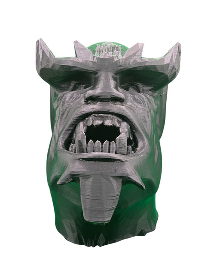 Monster Head Headphone Stand – Unique Headset Holder for Gamers, PC Setup Decor, Creepy Cool Desktop Accessory, Gamer Gift