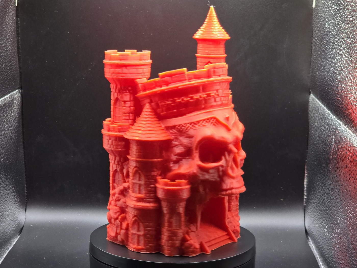 Skull Citadel Dice Tower – 3D Printed Gothic RPG Accessory for Tabletop Games, D&D, Pathfinder, Unique Gaming Gift, Dice Roller Decor